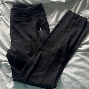 Black Fleece-Lined Leggings